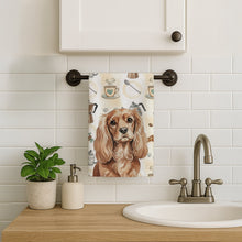 Load image into Gallery viewer, Ruby Cavalier Spaniel Coffee Bar Kitchen Towel