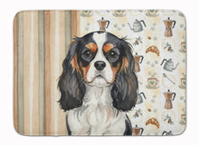 Load image into Gallery viewer, Tricolor Cavalier Spaniel Coffee Bar Memory Foam Kitchen Mat