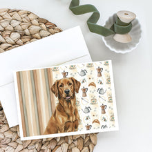 Load image into Gallery viewer, Chesapeake Bay Retriever Coffee Bar Greeting Cards Pack of 8