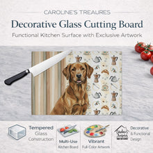 Load image into Gallery viewer, Chesapeake Bay Retriever Coffee Bar Glass Cutting Board
