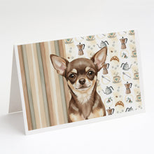 Load image into Gallery viewer, Chocolate Chihuahua Coffee Bar Greeting Cards Pack of 8