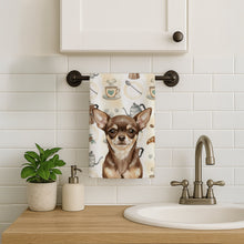 Load image into Gallery viewer, Chocolate Chihuahua Coffee Bar Kitchen Towel
