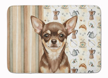 Load image into Gallery viewer, Chocolate Chihuahua Coffee Bar Memory Foam Kitchen Mat