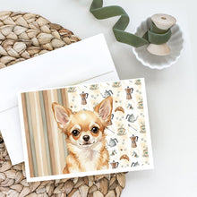 Load image into Gallery viewer, Fawn Chihuahua Coffee Bar Greeting Cards Pack of 8