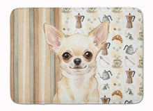 Load image into Gallery viewer, Cream Chihuahua Coffee Bar Memory Foam Kitchen Mat