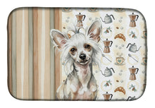 Load image into Gallery viewer, Hairless Mottled Pattern Chinese Crested Coffee Bar Dish Drying Mat