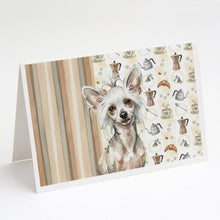 Load image into Gallery viewer, Hairless Mottled Pattern Chinese Crested Coffee Bar Greeting Cards Pack of 8