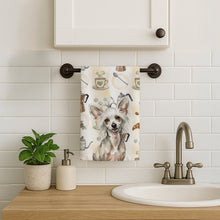 Load image into Gallery viewer, Hairless Mottled Pattern Chinese Crested Coffee Bar Kitchen Towel