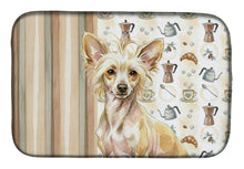 Load image into Gallery viewer, Hairless Palomino Chinese Crested Coffee Bar Dish Drying Mat