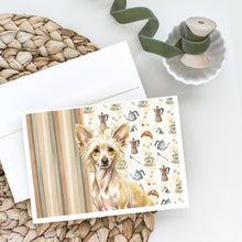 Load image into Gallery viewer, Hairless Palomino Chinese Crested Coffee Bar Greeting Cards Pack of 8