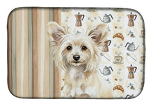 Load image into Gallery viewer, Powderpuff Chinese Crested Coffee Bar Dish Drying Mat