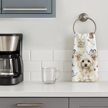 Load image into Gallery viewer, Powderpuff Chinese Crested Coffee Bar Kitchen Towel