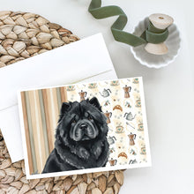 Load image into Gallery viewer, Black Chow Chow Coffee Bar Greeting Cards Pack of 8