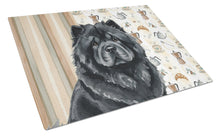 Load image into Gallery viewer, Black Chow Chow Coffee Bar Glass Cutting Board