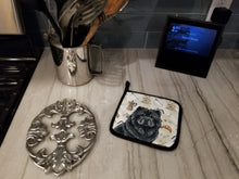 Load image into Gallery viewer, Black Chow Chow Coffee Bar Pair of Pot Holders