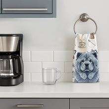 Load image into Gallery viewer, Blue Chow Chow Coffee Bar Kitchen Towel