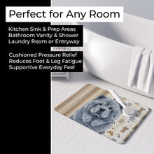 Load image into Gallery viewer, Blue Chow Chow Coffee Bar Memory Foam Kitchen Mat