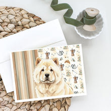 Load image into Gallery viewer, Cream Chow Chow Coffee Bar Greeting Cards Pack of 8