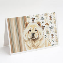 Load image into Gallery viewer, Cream Chow Chow Coffee Bar Greeting Cards Pack of 8