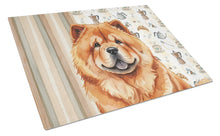 Load image into Gallery viewer, Red Chow Chow Coffee Bar Glass Cutting Board