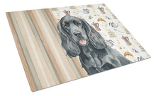 Load image into Gallery viewer, Black Cocker Spaniel Coffee Bar Glass Cutting Board