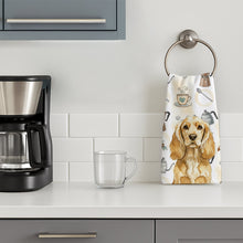 Load image into Gallery viewer, Buff Cocker Spaniel Coffee Bar Kitchen Towel