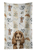 Load image into Gallery viewer, Chocolate Cocker Spaniel Coffee Bar Kitchen Towel