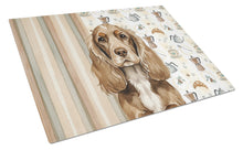 Load image into Gallery viewer, Chocolate Cocker Spaniel Coffee Bar Glass Cutting Board