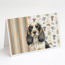 Load image into Gallery viewer, Parti Cocker Spaniel Coffee Bar Greeting Cards Pack of 8