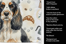 Load image into Gallery viewer, Parti Cocker Spaniel Coffee Bar Kitchen Towel