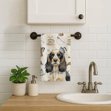 Load image into Gallery viewer, Parti Cocker Spaniel Coffee Bar Kitchen Towel