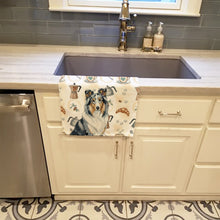 Load image into Gallery viewer, Blue Merle Collie Coffee Bar Kitchen Towel