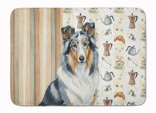 Load image into Gallery viewer, Blue Merle Collie Coffee Bar Memory Foam Kitchen Mat