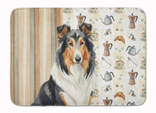 Load image into Gallery viewer, Tricolor Collie Coffee Bar Memory Foam Kitchen Mat