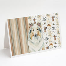 Load image into Gallery viewer, White Collie Coffee Bar Greeting Cards Pack of 8