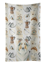 Load image into Gallery viewer, White Collie Coffee Bar Kitchen Towel