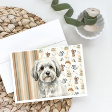 Load image into Gallery viewer, White with Gray Coton de Tulear Coffee Bar Greeting Cards Pack of 8