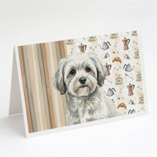 Load image into Gallery viewer, White with Gray Coton de Tulear Coffee Bar Greeting Cards Pack of 8