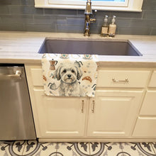 Load image into Gallery viewer, White with Gray Coton de Tulear Coffee Bar Kitchen Towel