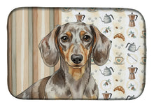 Load image into Gallery viewer, Dapple Dachshund Coffee Bar Dish Drying Mat