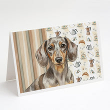 Load image into Gallery viewer, Dapple Dachshund Coffee Bar Greeting Cards Pack of 8