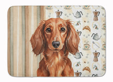 Load image into Gallery viewer, Longhaired Red Dachshund Coffee Bar Memory Foam Kitchen Mat
