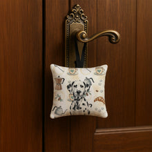 Load image into Gallery viewer, Dalmatian Coffee Bar Hanging Square Fabric Ornament 3.5 × 3.5