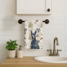 Load image into Gallery viewer, Blue Doberman Pinscher Coffee Bar Kitchen Towel