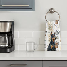 Load image into Gallery viewer, Doberman Pinscher Coffee Bar Kitchen Towel