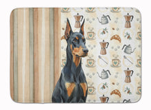 Load image into Gallery viewer, Doberman Pinscher Coffee Bar Memory Foam Kitchen Mat