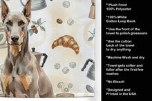 Load image into Gallery viewer, Fawn Doberman Pinscher Coffee Bar Kitchen Towel