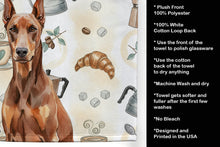Load image into Gallery viewer, Red Doberman Pinscher Coffee Bar Kitchen Towel