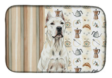 Load image into Gallery viewer, Dogo Argentino Coffee Bar Dish Drying Mat