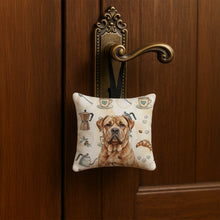 Load image into Gallery viewer, Dogue de Bordeaux Coffee Bar Hanging Square Fabric Ornament 3.5 × 3.5